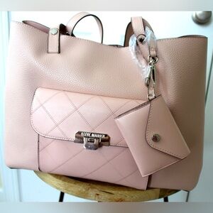 Steve Madden Blush Pink Tote and Wallet Set